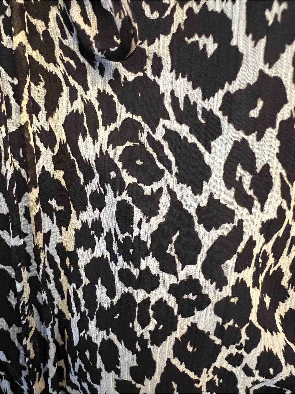 Chapter Leopard Print Midi Slip Dress - Black & Cream - Picture 4 of 8